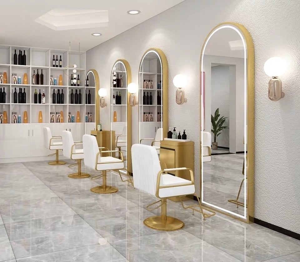 New LED lighting Salon Mirror Station for Hairdressing