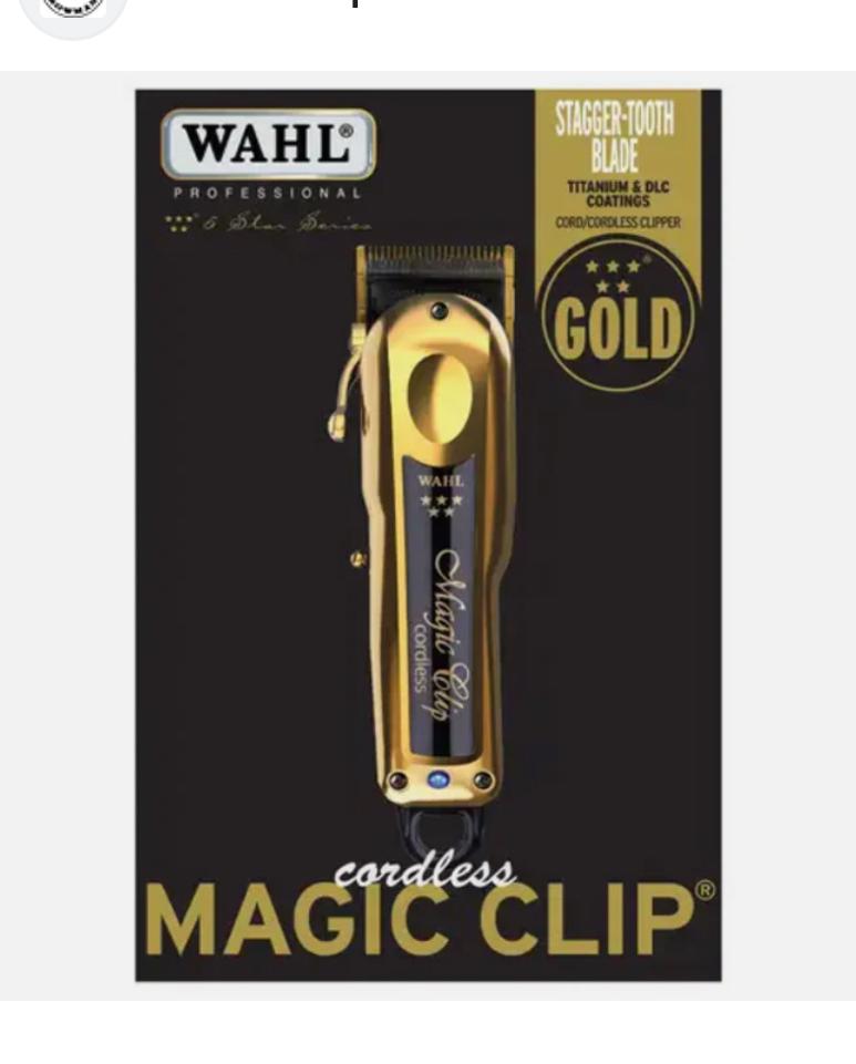 WAHL cordless Magic Clip バリカン 新品 WAHL CLIPPER 5S MAGIC CLIP CORD/CORDLESS GOLD #08148-700