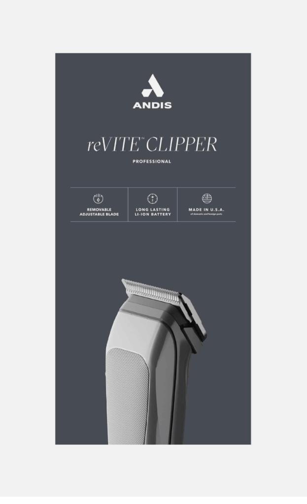 AND86100-ANDIS CLIPPER REVITE SILVER #86100(040102861000)