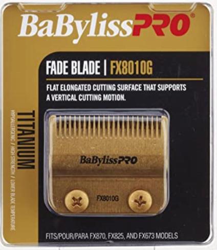 BABFX8010G-BABYLISS PRO BLADE CLIPPER FADE TITANIUM #FX8010G GOLD(074108443182)