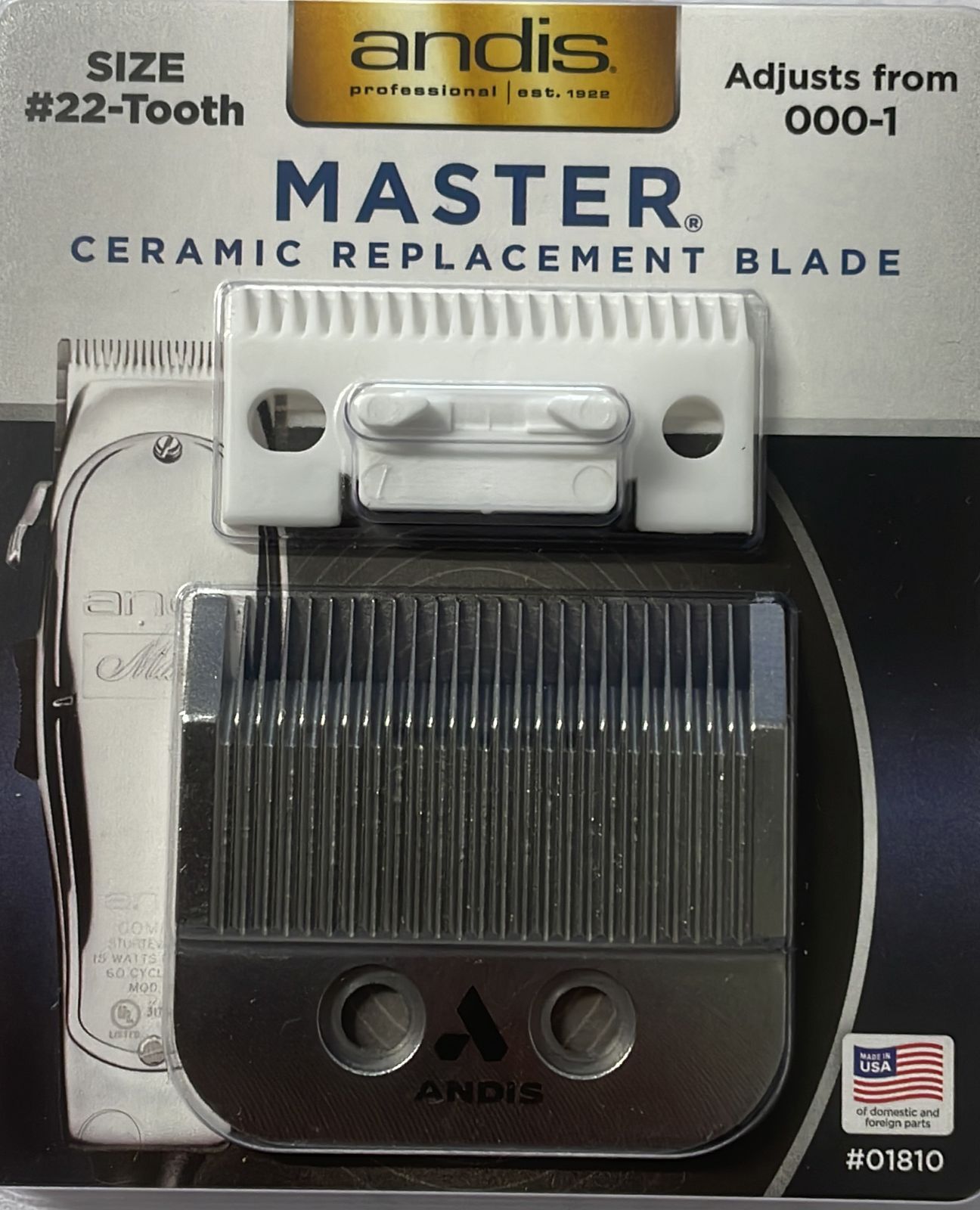 AND01810-ANDIS BLADE MASTER (#22-TOOTH) #01810(040102018107)