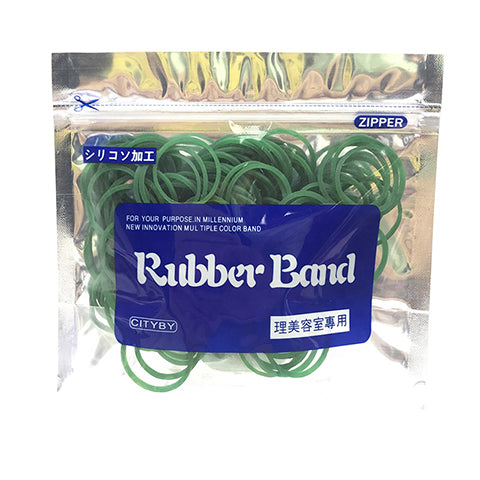 COLORFUL RUBBER BAND FOR SALON F12 GREEN