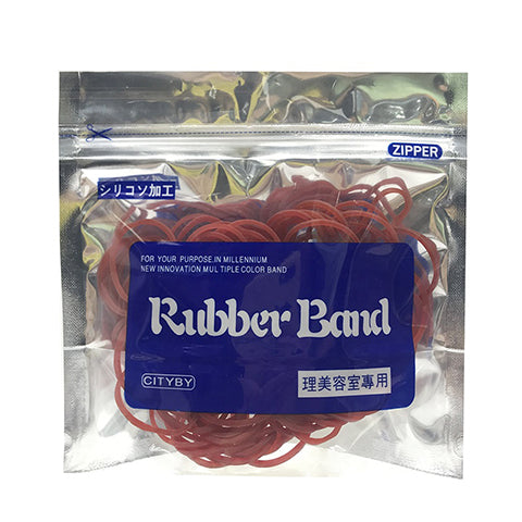 COLORFUL RUBBER BAND FOR SALON F12 RED